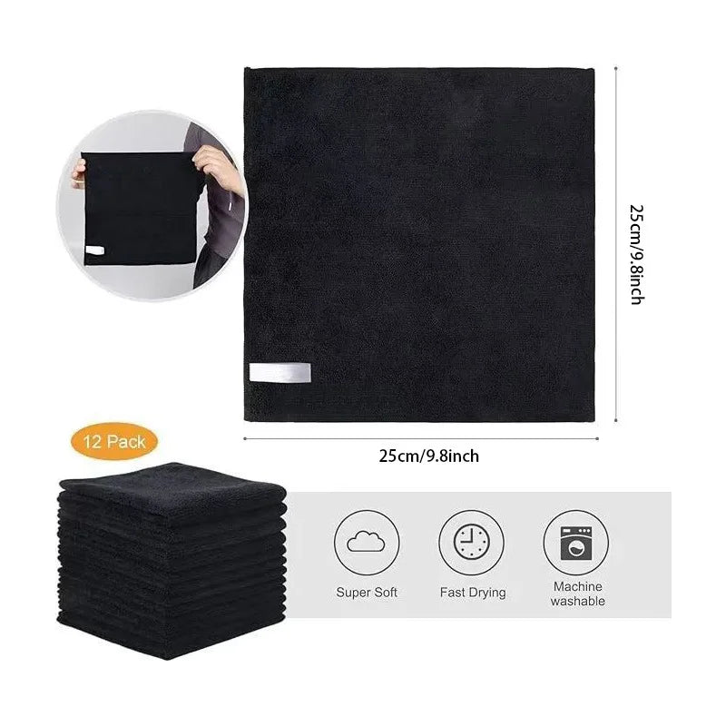 10Pcs Microfiber Cleaning Cloth, Super Soft Dry Absorbent, Car Wash Towel, Dish Towel, Multi-Functional Cleaning Towel